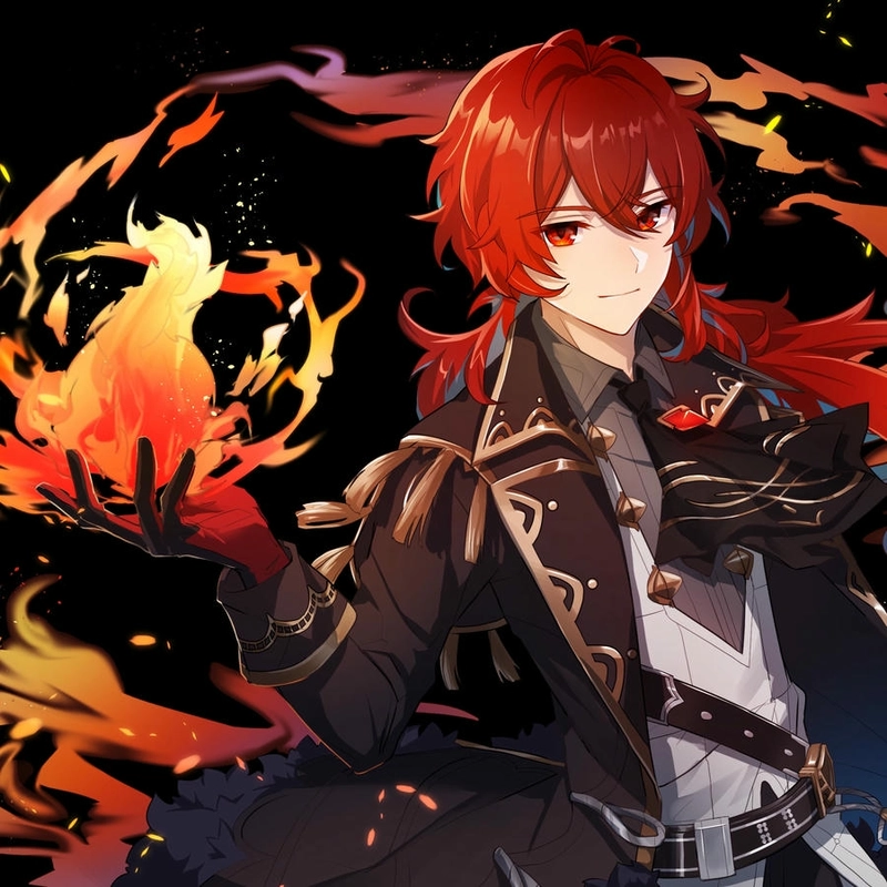 hình Diluc cực đẹp ngầu