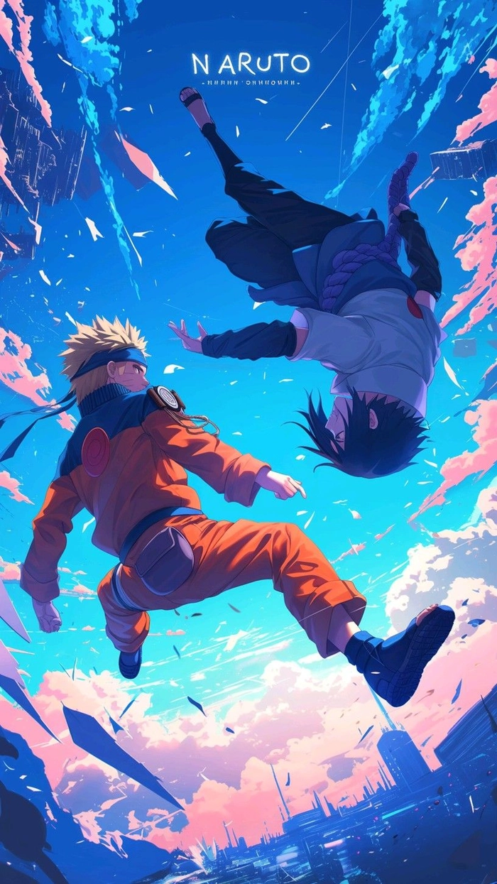 naruto x sasuke bầu trời
