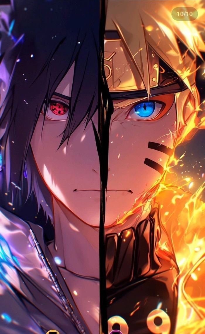 naruto x sasuke cận mặt