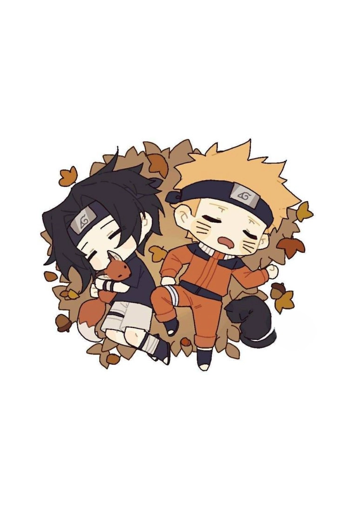 naruto x sasuke chibi dễ thương