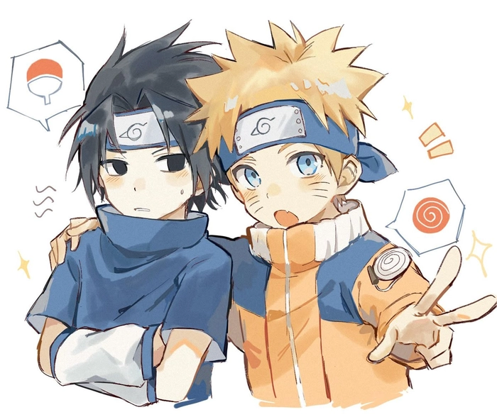 naruto x sasuke cute