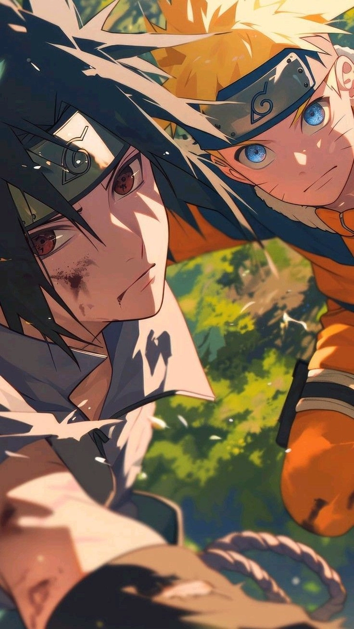 naruto x sasuke nét căng