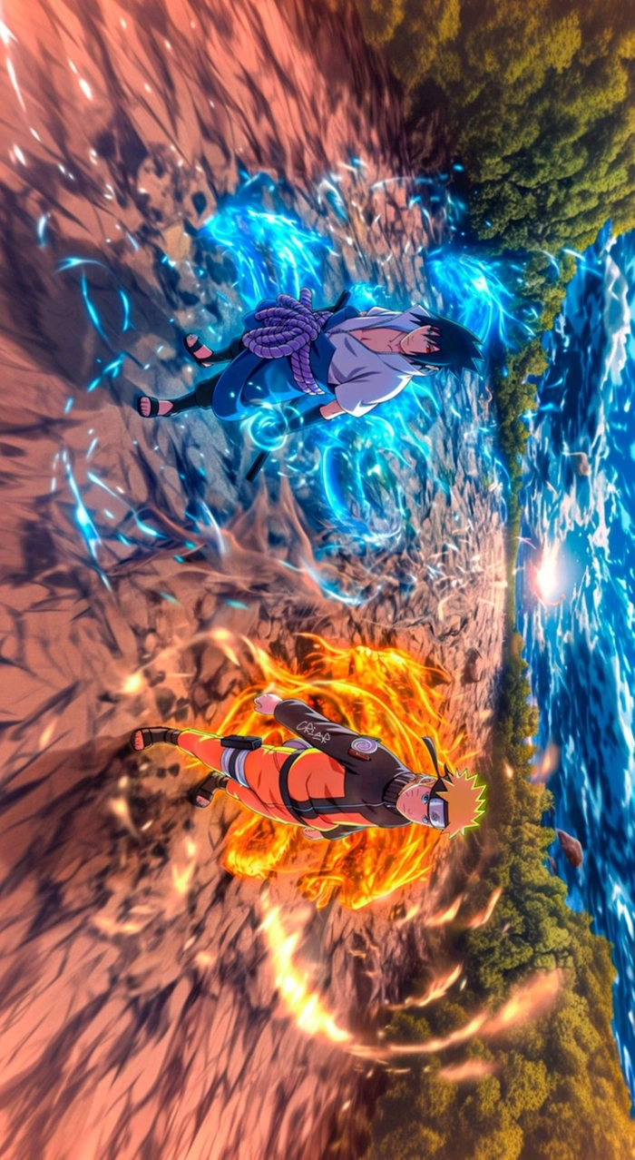 naruto x sasuke nghệ thuật