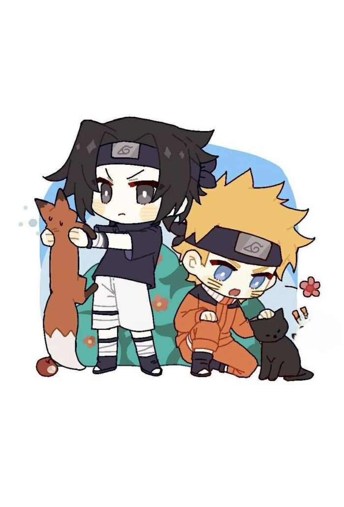 naruto x sasukev chibi cute