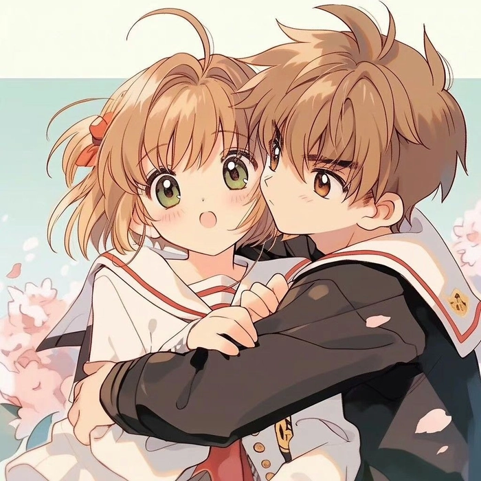sakura x li syaoran cute