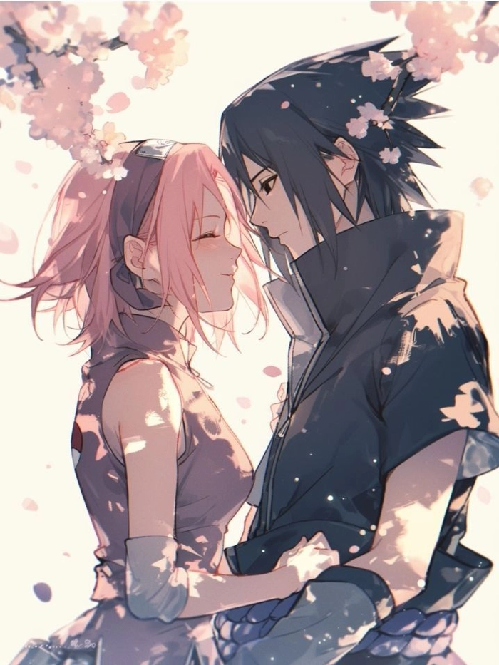 sakura x sasuke hoa anh đào