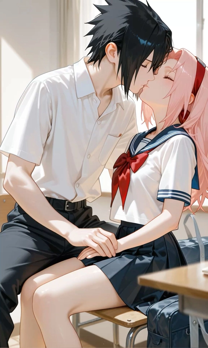 sakura x sasuke học đường