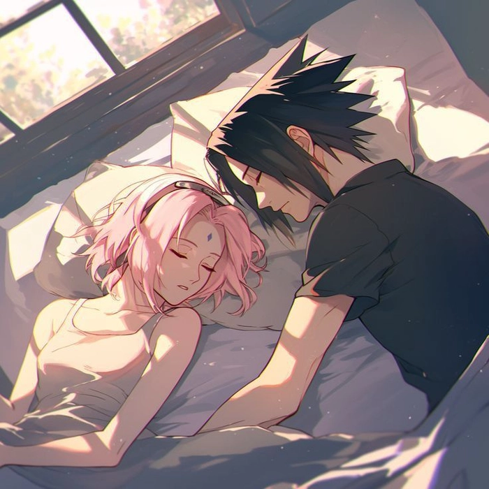 sakura x sasuke nằm ngủ