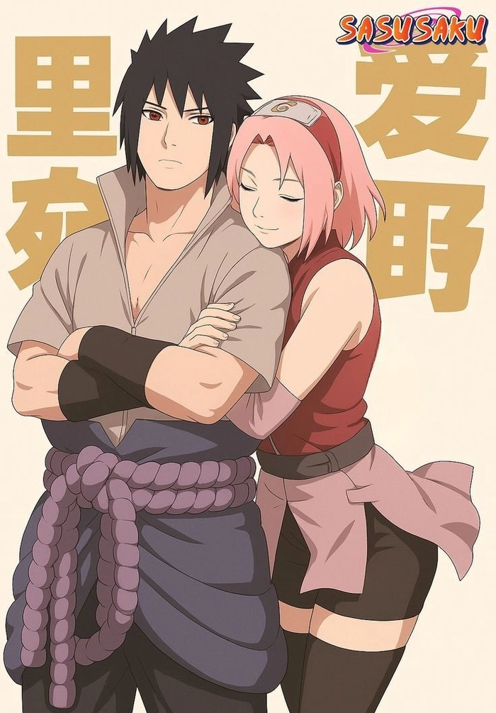 sakura x sasuke ôm nhau