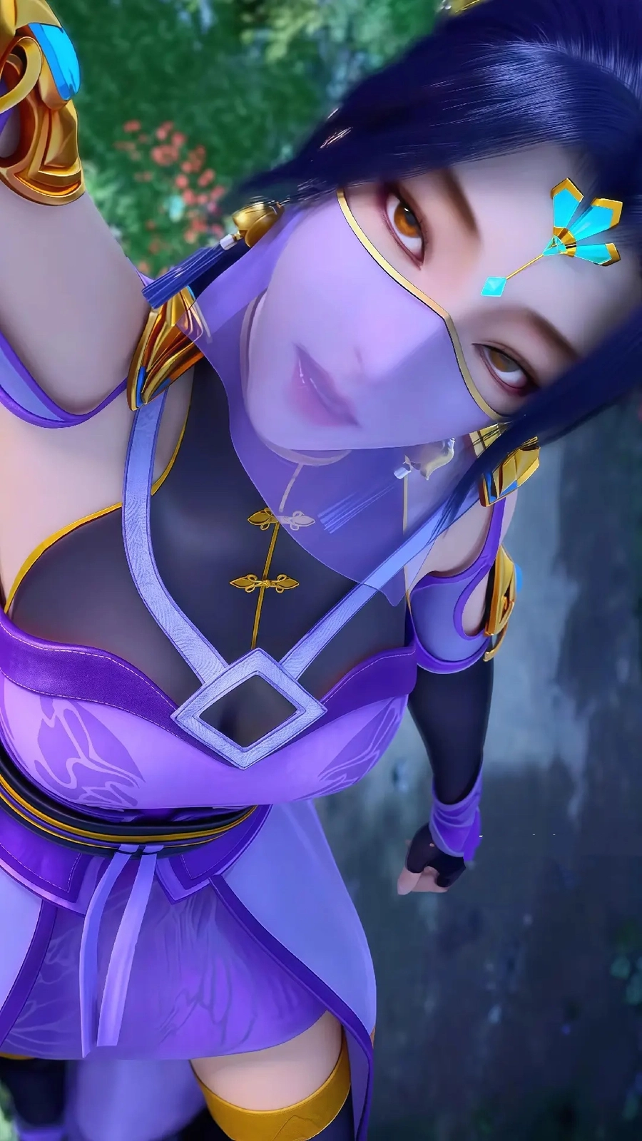 Ảnh Hạ Ngưng Thường bị ngã