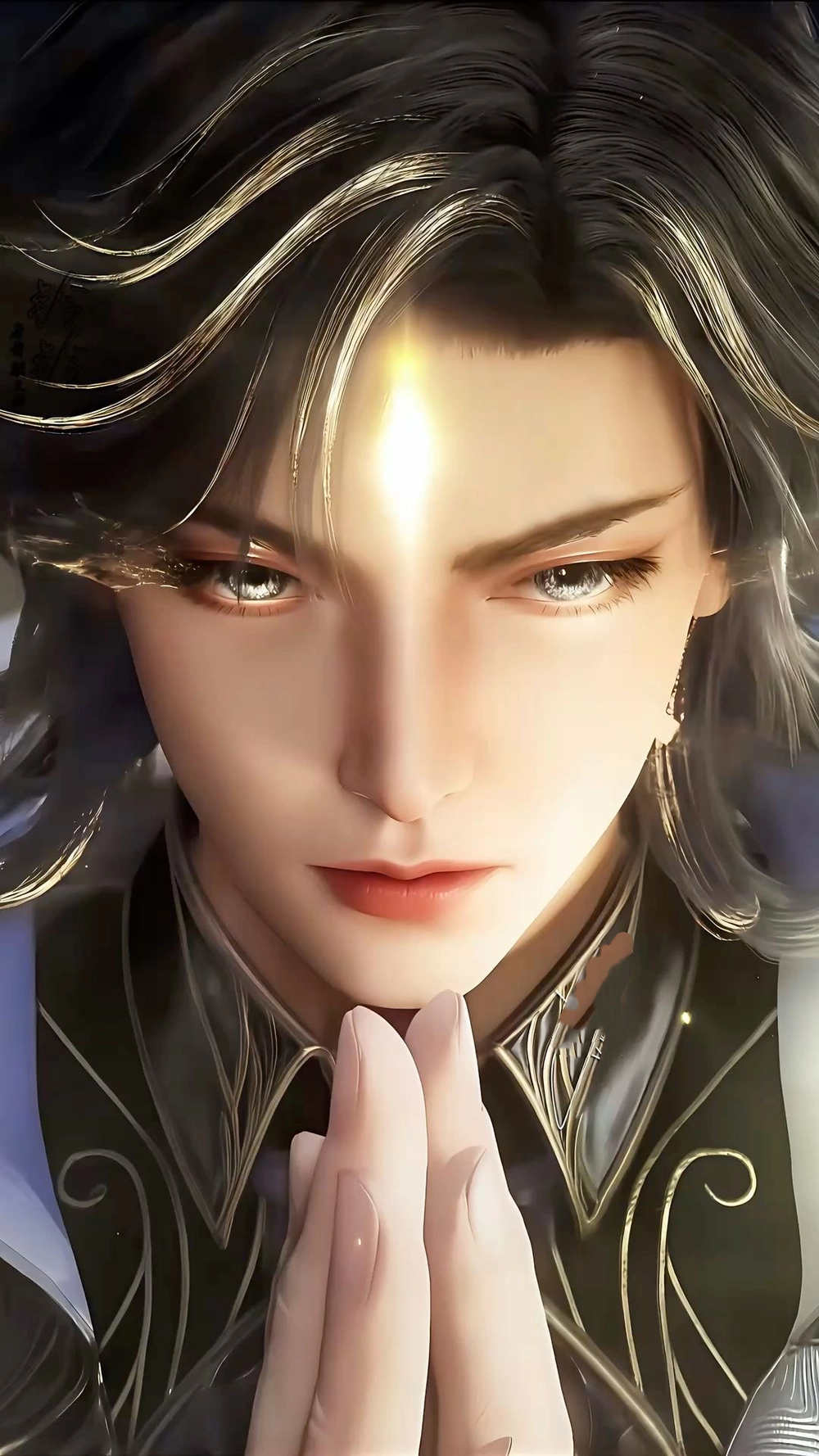 Ảnh Hoắc Vũ Hạo chắp tay