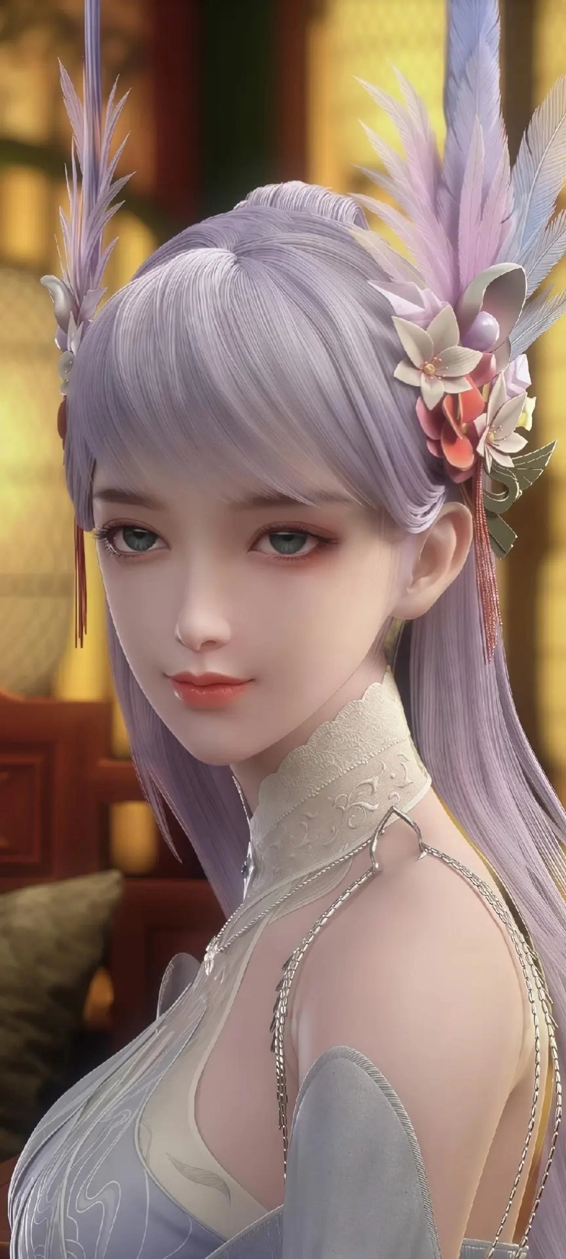 Ảnh Lâm Tử Nguyệt cười