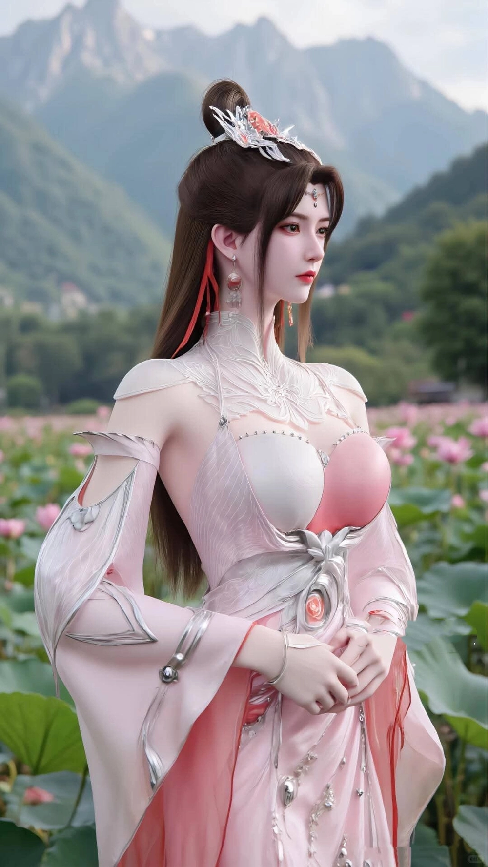 Ảnh Liễu Mi đầm sen