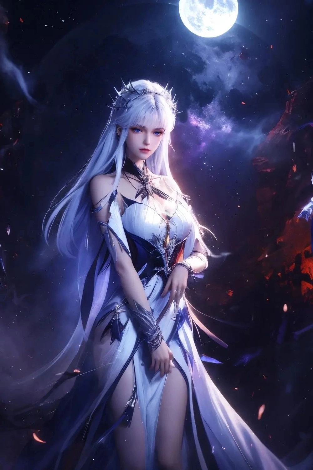 Ảnh Thánh Thải Nhi dưới trăng