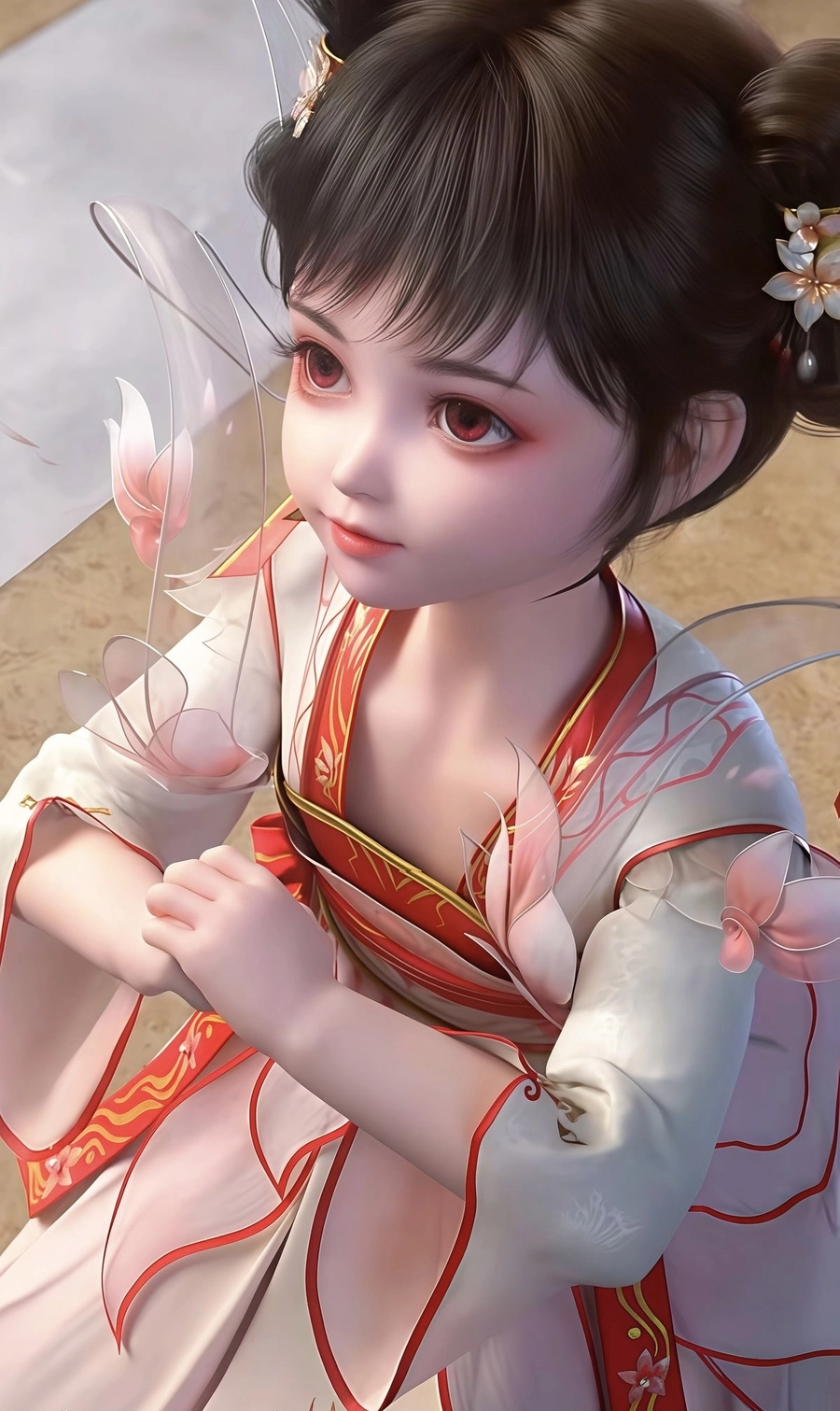 Ảnh Tiêu Tiêu chắp tay