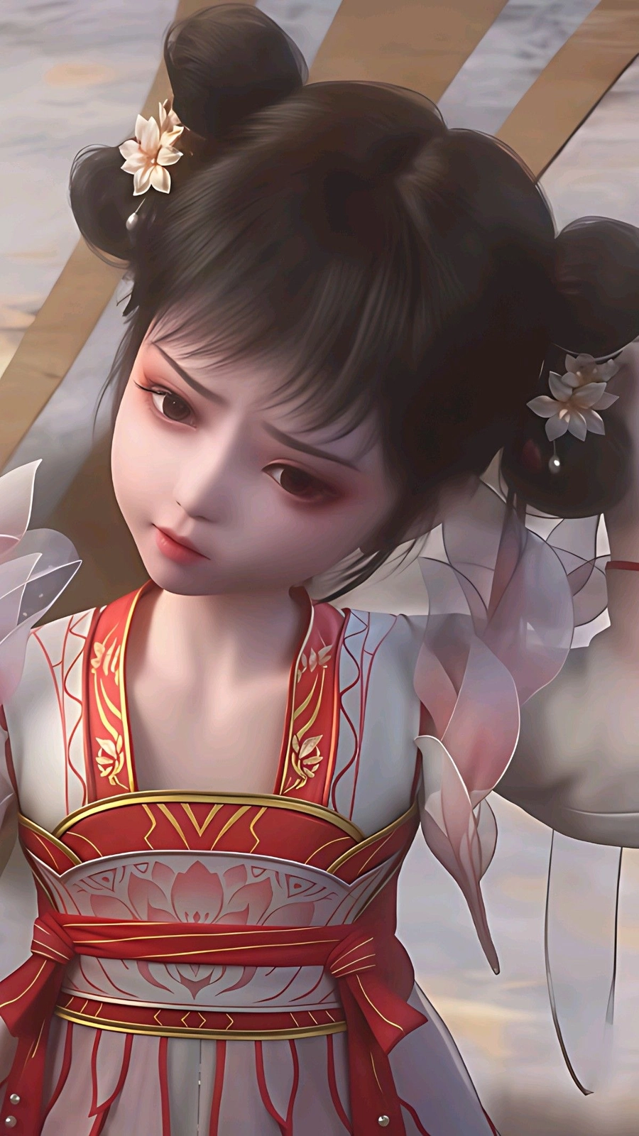 Ảnh Tiêu Tiêu nghiêng đầu