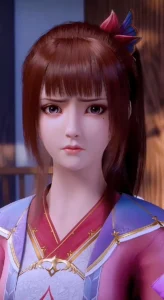 Ảnh Tô Ấu Vi chau mày