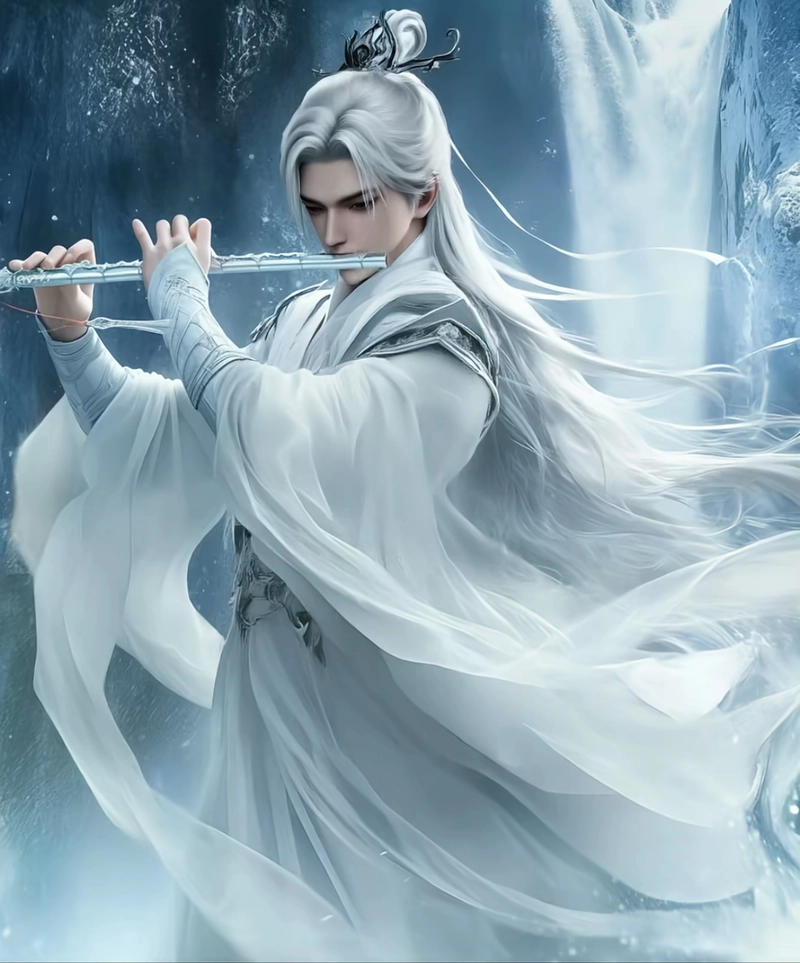 Ảnh Vương Lâm thổi sáo