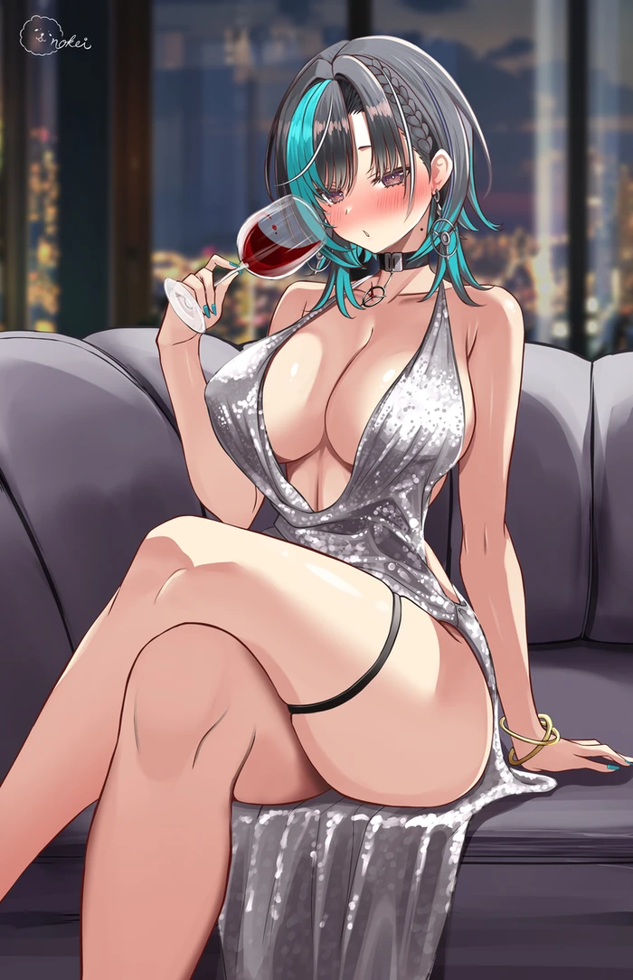 Cô gái hentai không che nụ cười rạng rỡ quyến rũ
