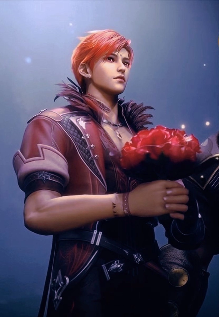 Hình ảnh Mã Hồng Tuấn cầm hoa