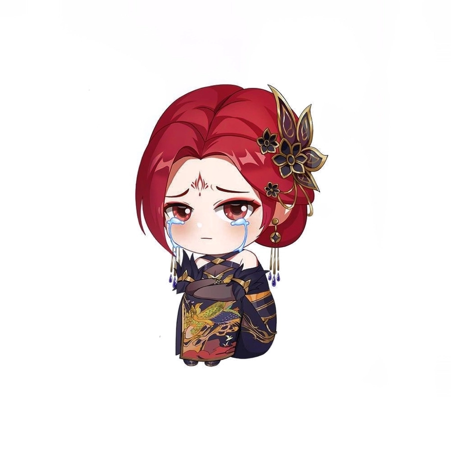 Hình ảnh Nhã Phi chibi khóc