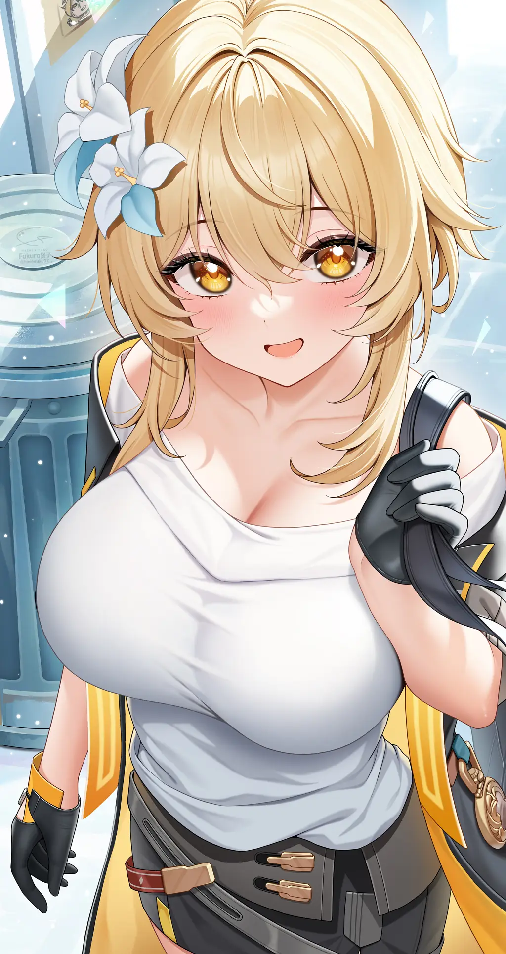 Hình wallpaper anime girl ngực tròn quyến rũ đầy cảm xúc