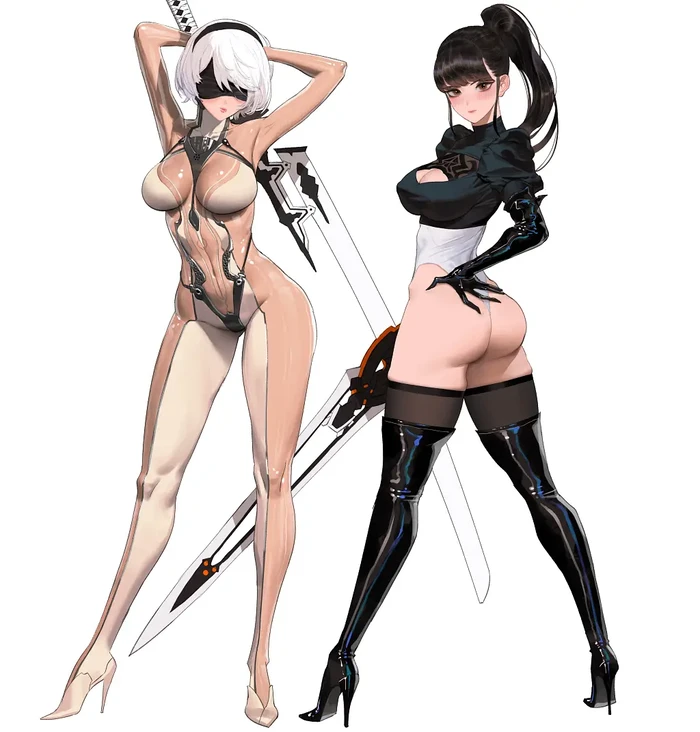 Nàng tiên anime vú to quyến rũ trong tư thế gợi cảm