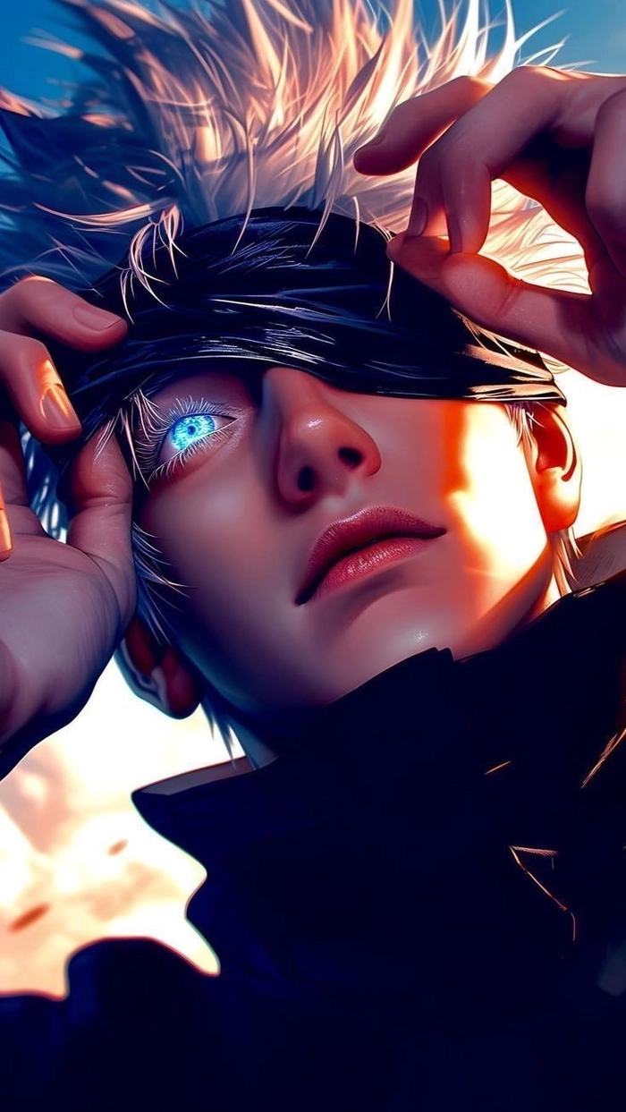 ảnh anime thầy gojo ngầu