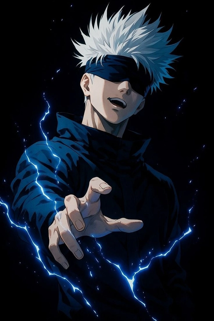 ảnh gojo đen trắng