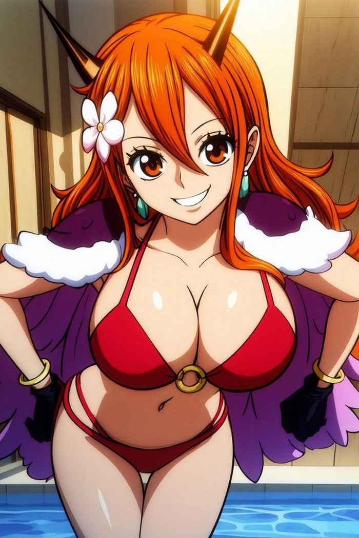 ảnh nami bikini cười xinh