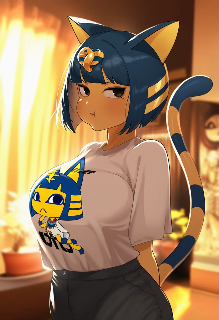 Ảnh Ankha hentai đít mông nảy gợi cảm