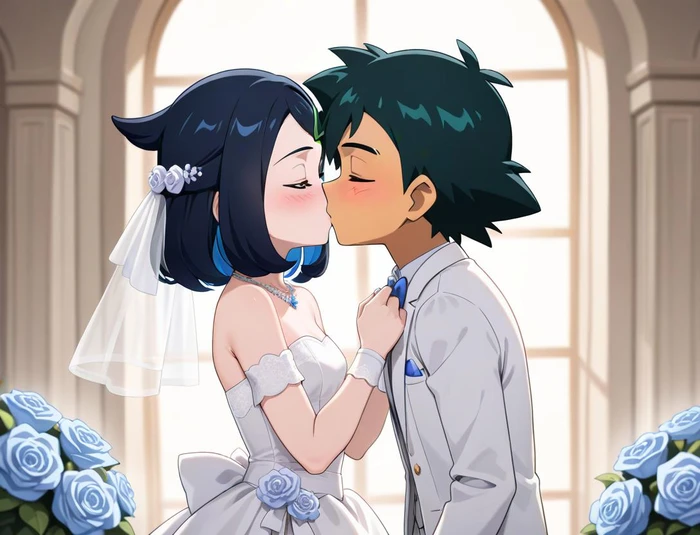 Cặp đôi anime nắm tay trước khi chịch hentai