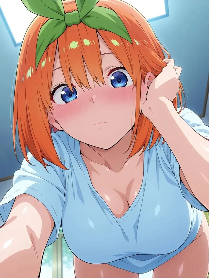 Cô gái Gotoubun gợi cảm trong tư thế mê hoặc