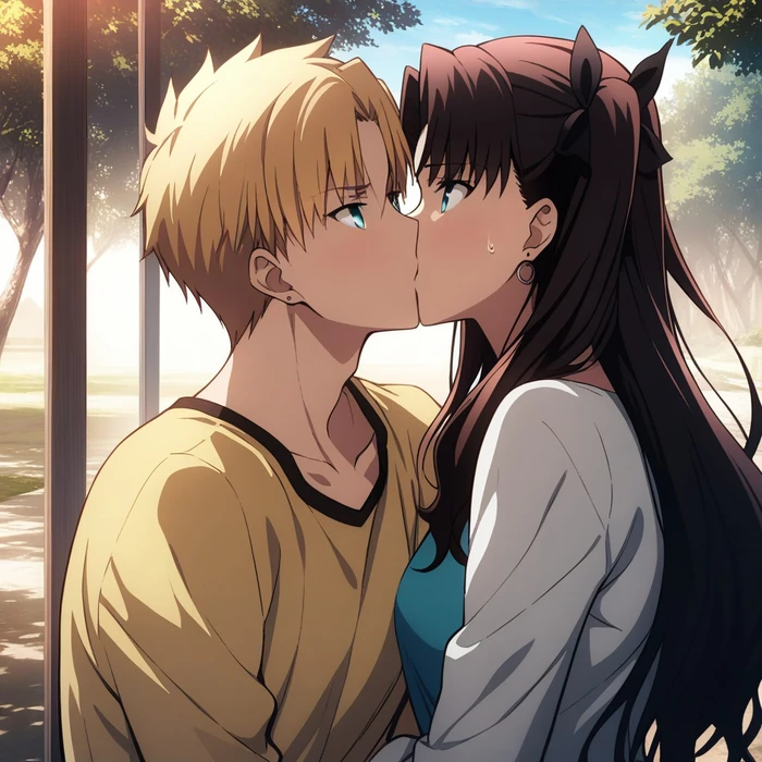 Cô nàng hentai đang ôm nhau tình cảm khi chịch