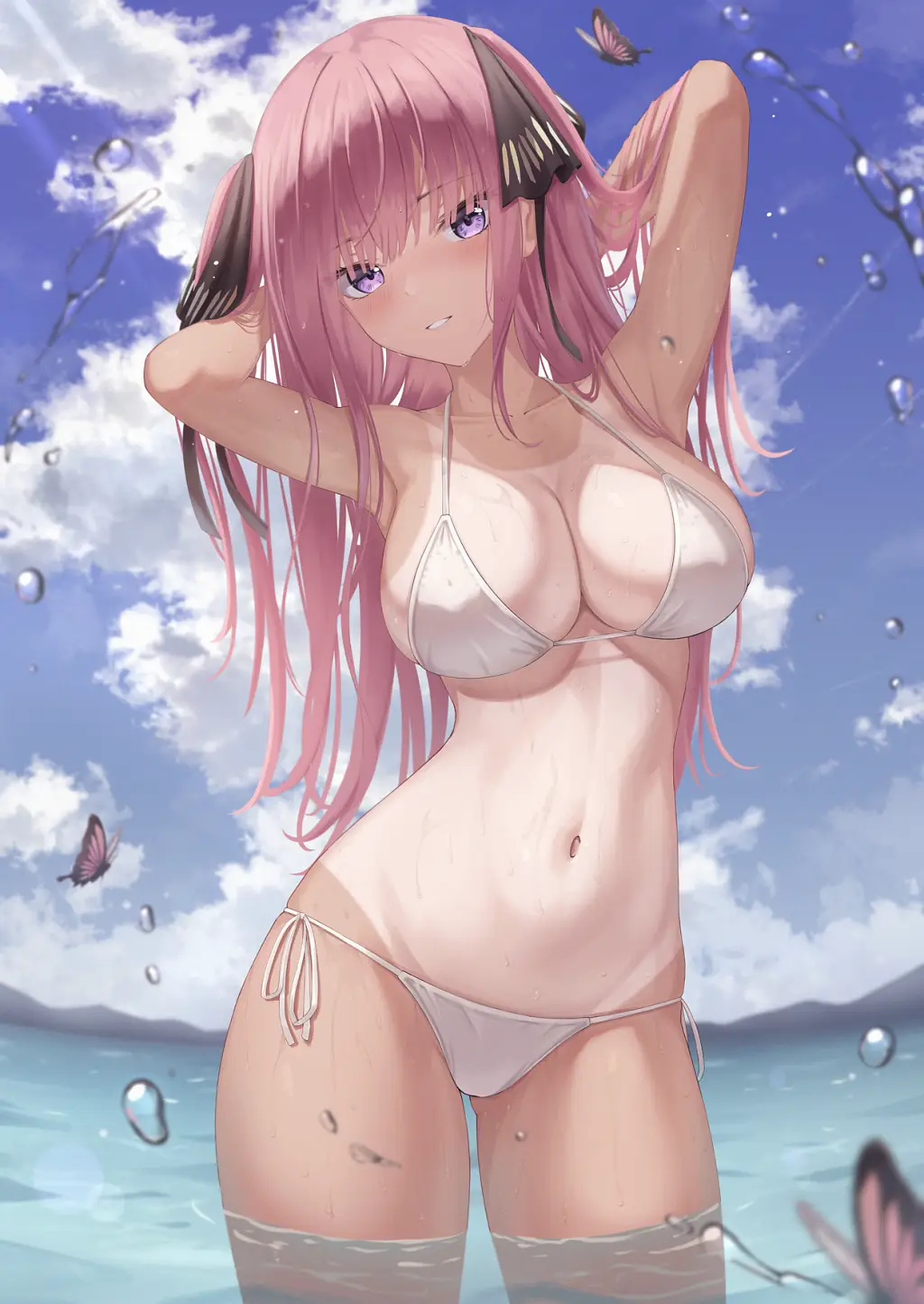 Gotoubun hentai cuốn hút với mái tóc bay nhẹ