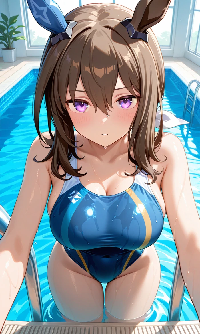 Yandere anime girl bikini lộ vòng một tròn đầy
