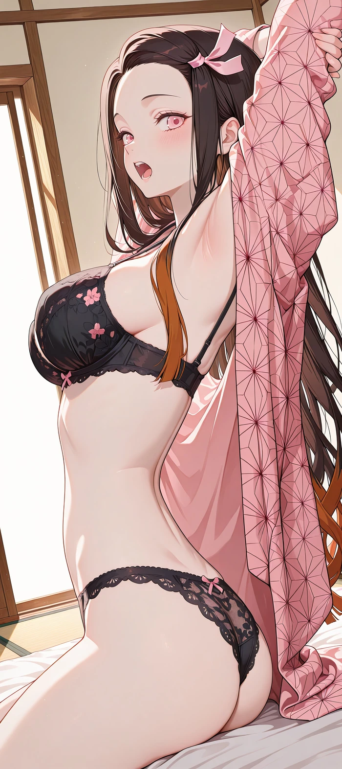 Hình Nezuko sexy với thân hình hoàn hảo cuốn hút