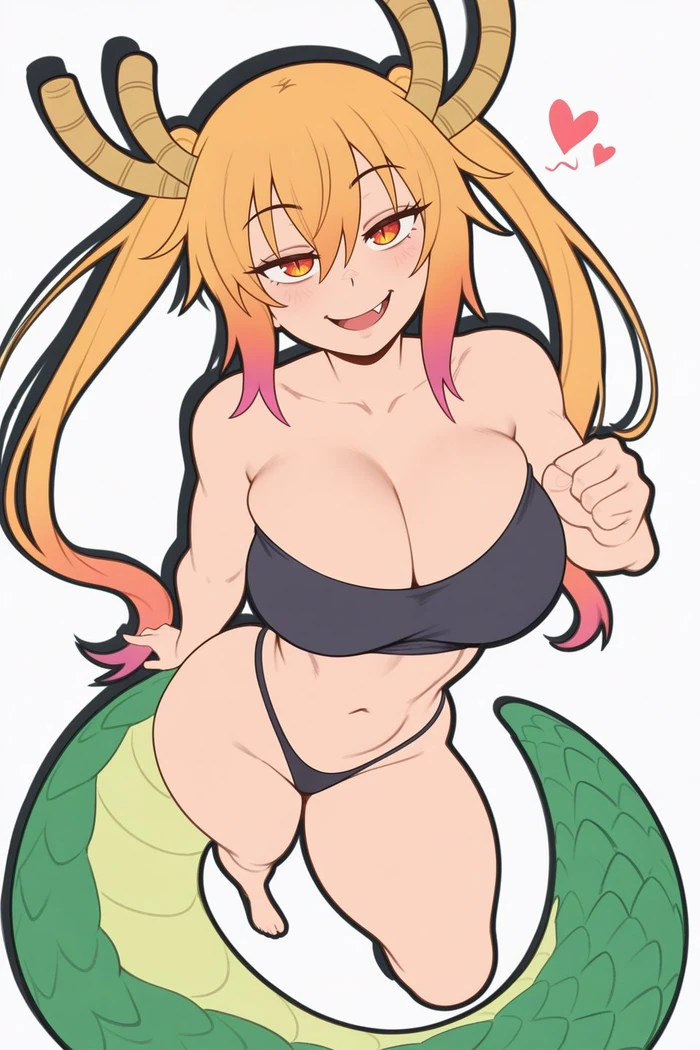 Hình Tohru hentai ngực to tròn hút hồn