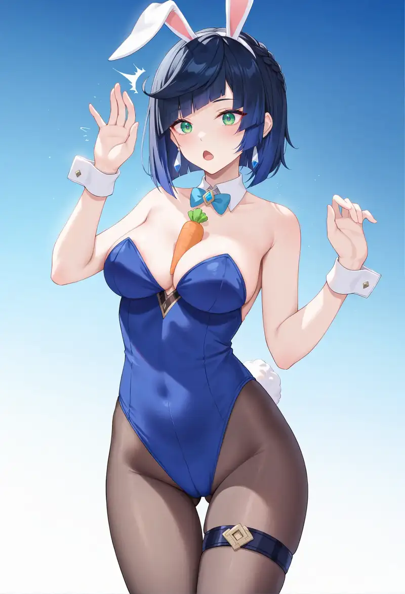 ảnh Yelan hentai đẹp lung linh quyến rũ