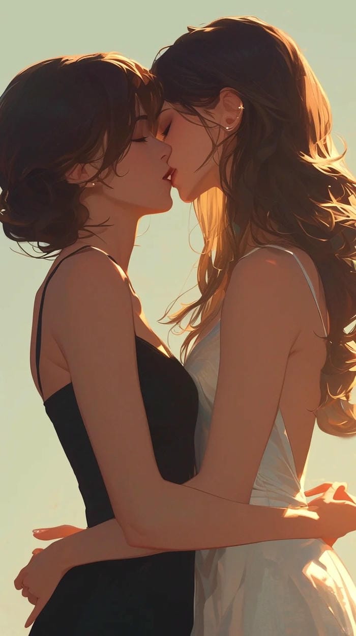 ảnh anime bách hợp vui tươi