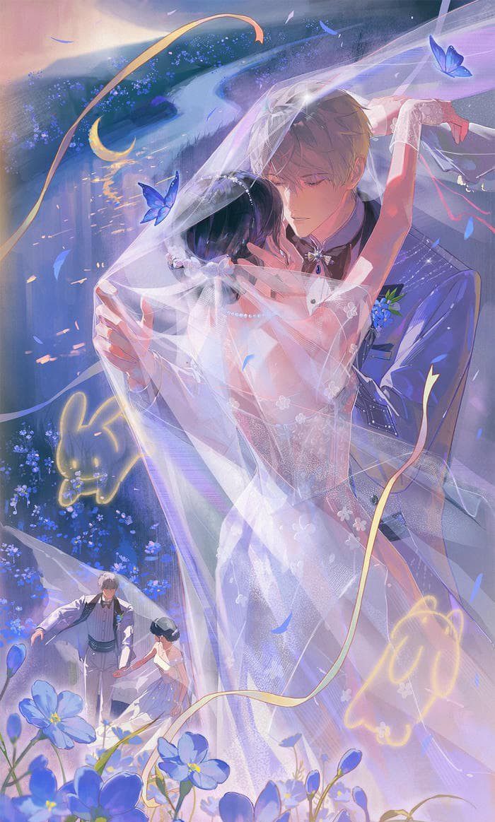 ảnh anime đám cưới vui vẻ