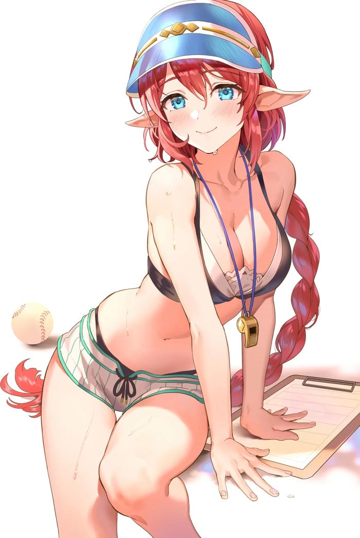 ảnh anime mặc bikini cát trắng