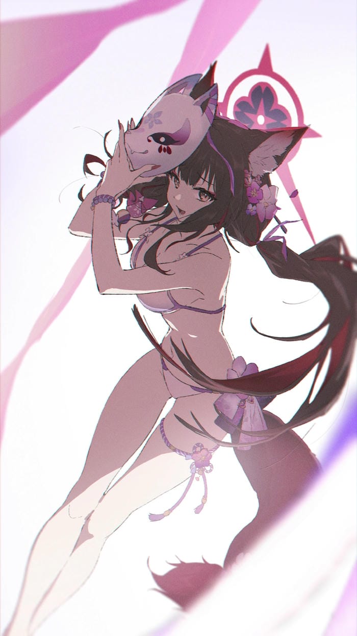 ảnh anime mặc bikini mùa hè tươi sáng