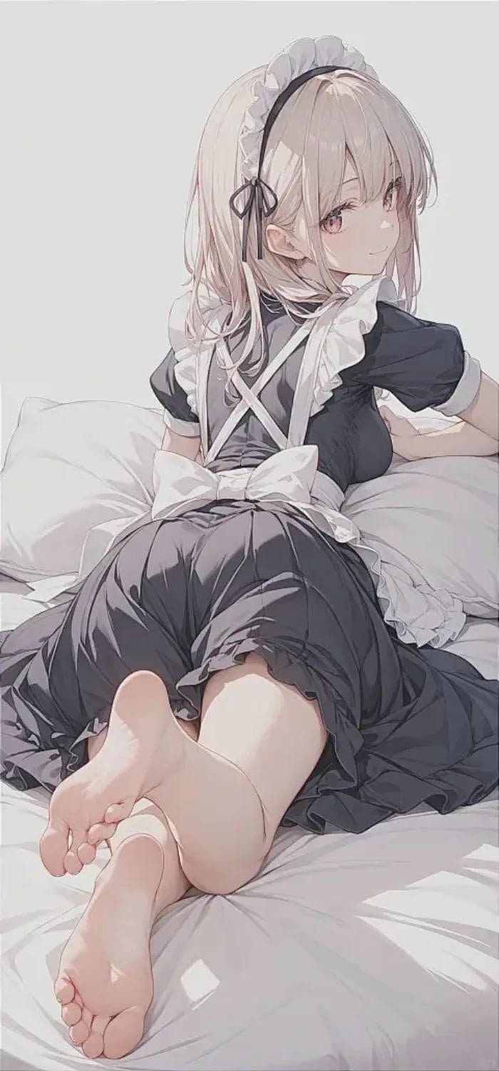 ảnh anime maid đáng yêu dễ thương