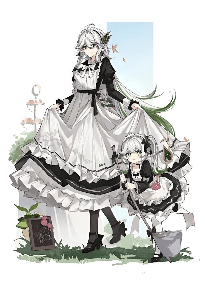 anime maid cute