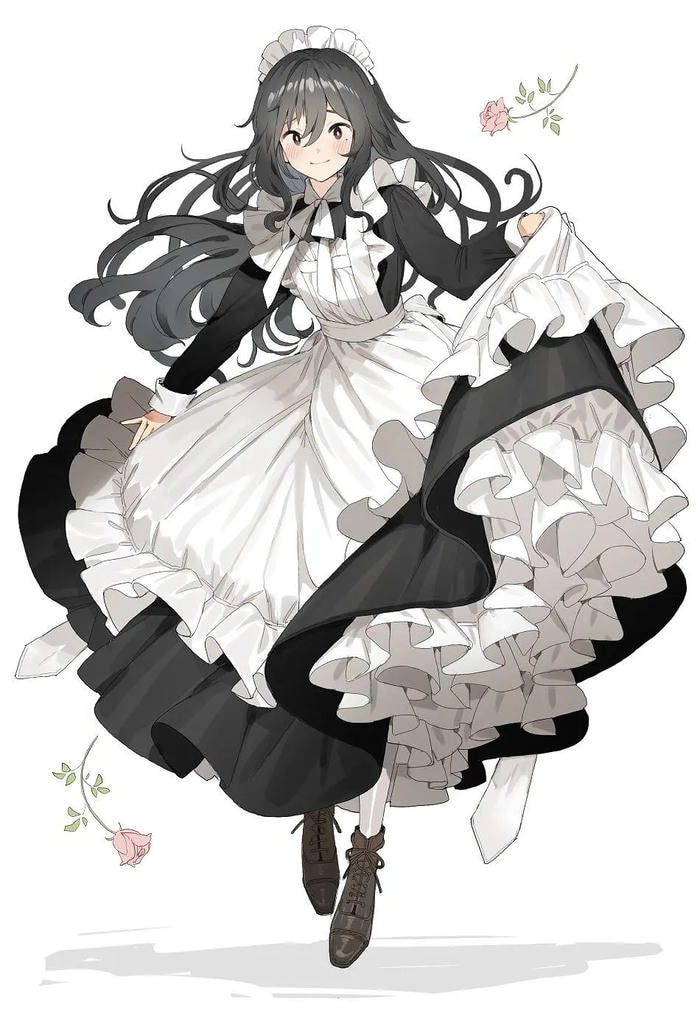 anime maid dễ thương