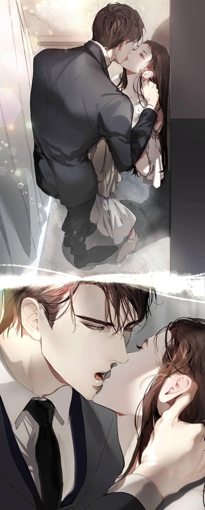 anime tình cảm học đường hôn nhau