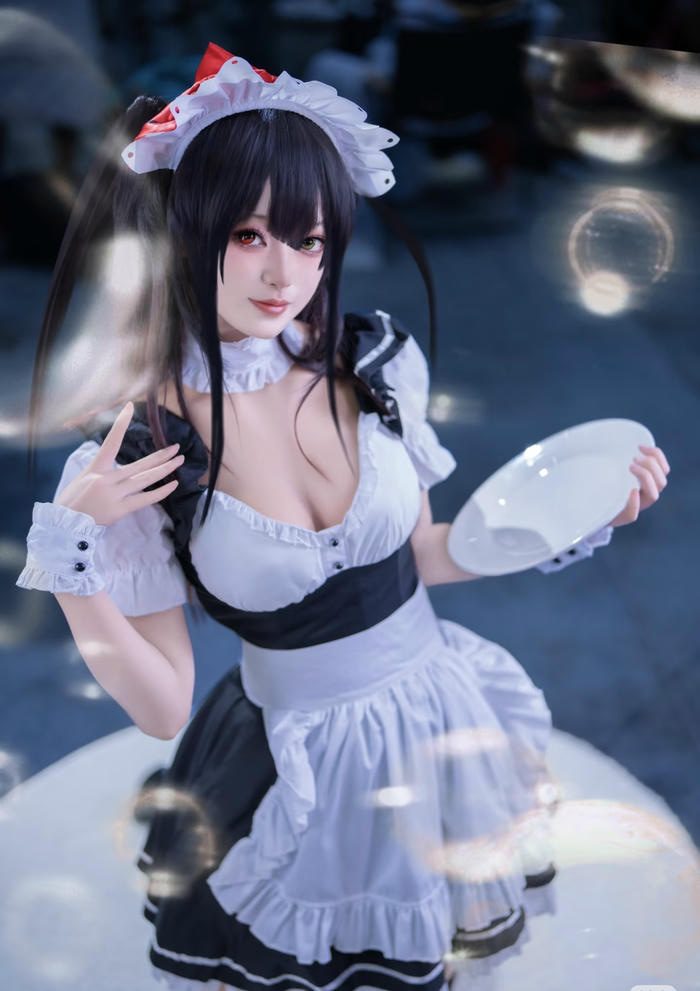 cosplay hầu gái dễ thương ngọt ngào