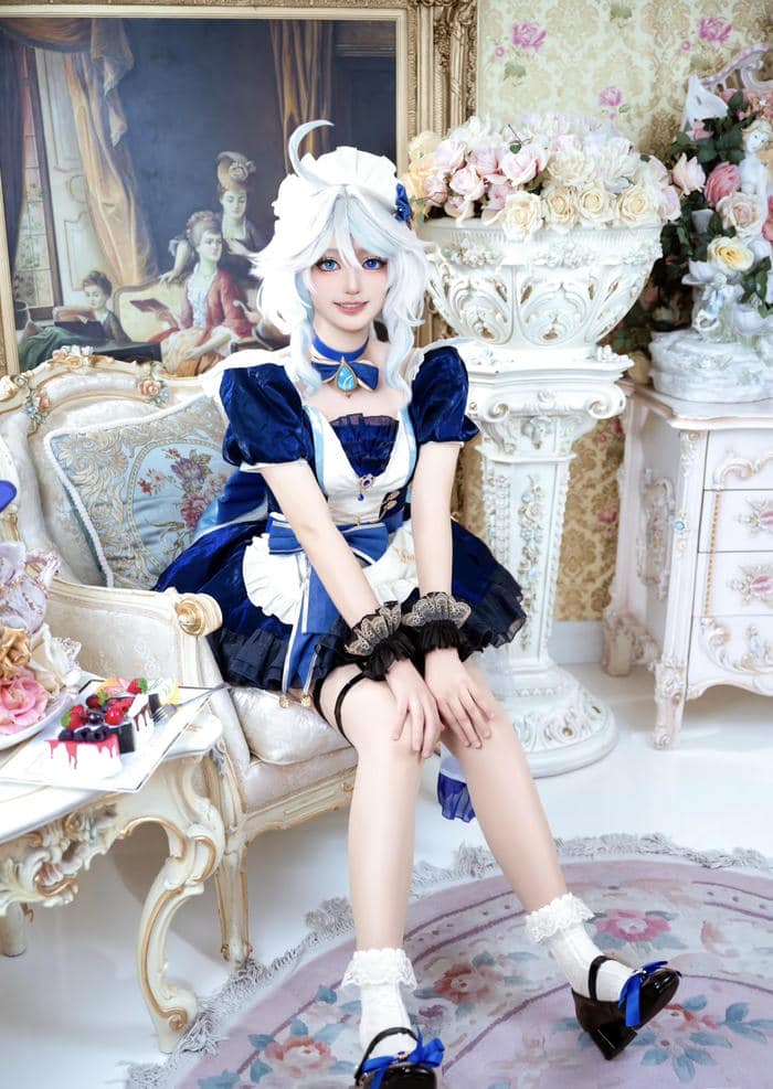 cosplay maid girl nhẹ nhàng