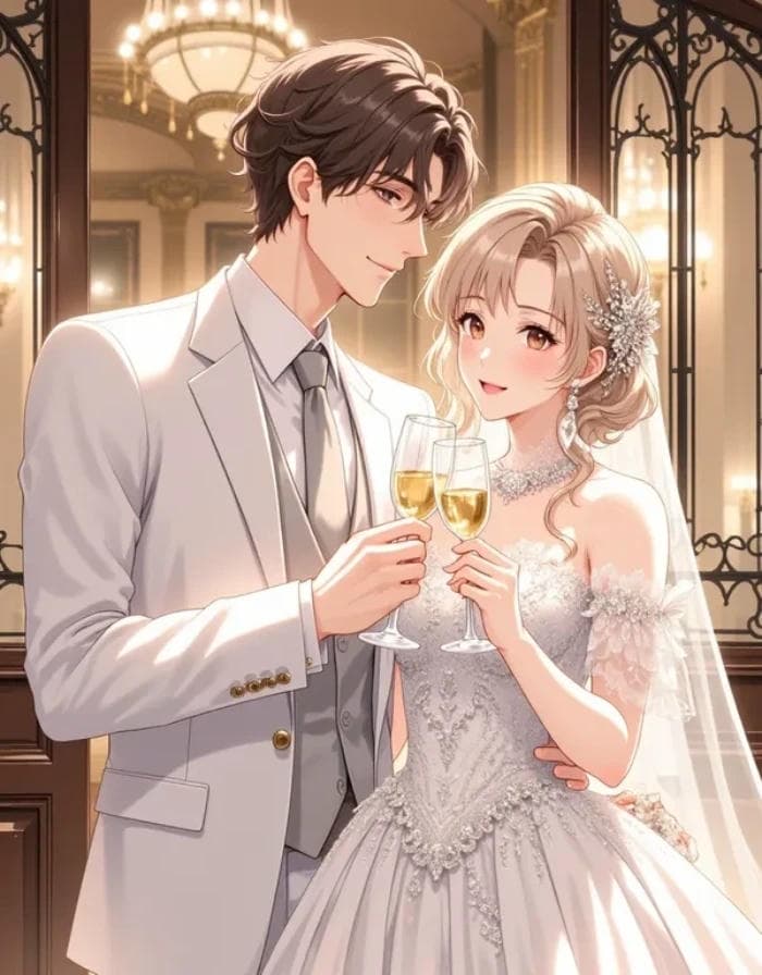 hình anime cô dâu xinh đẹp